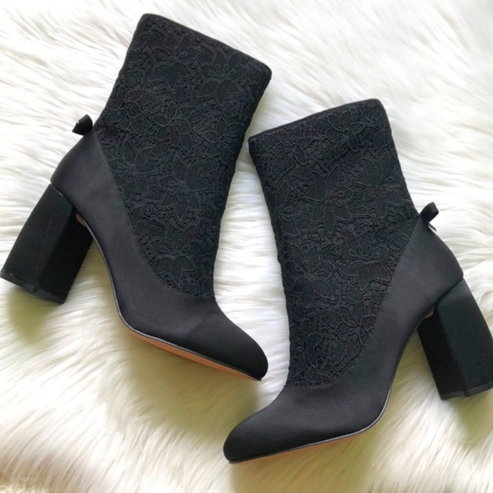 Nanette Nanette Lepore Black Lace Linette Bootie